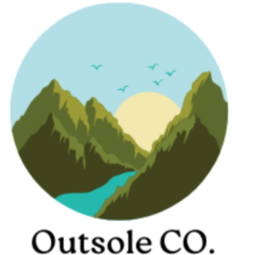 Logo of Outsole CO with a scenic design on a white background